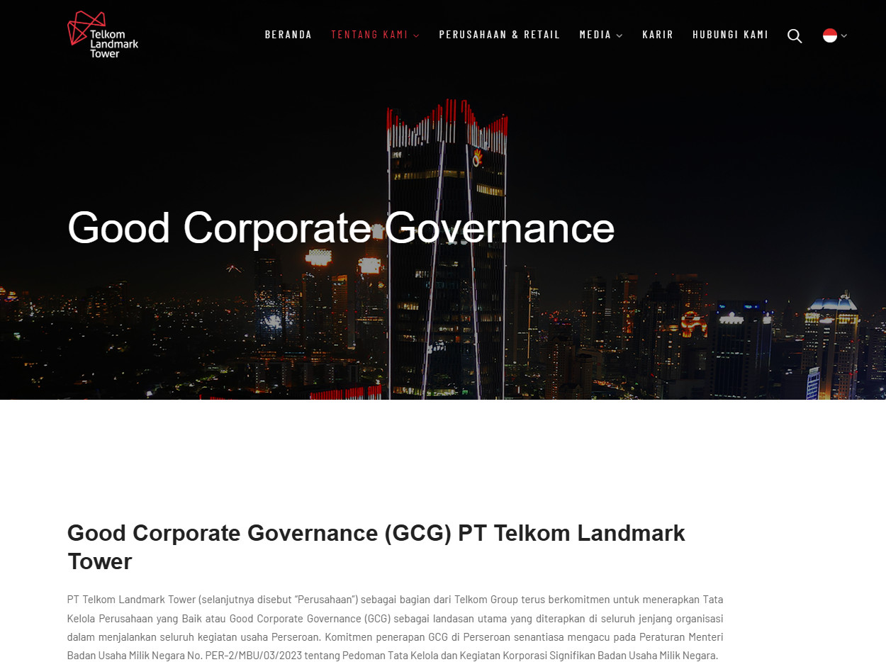 Telkom Landmark Tower - Good Corporate Governance (GCG)